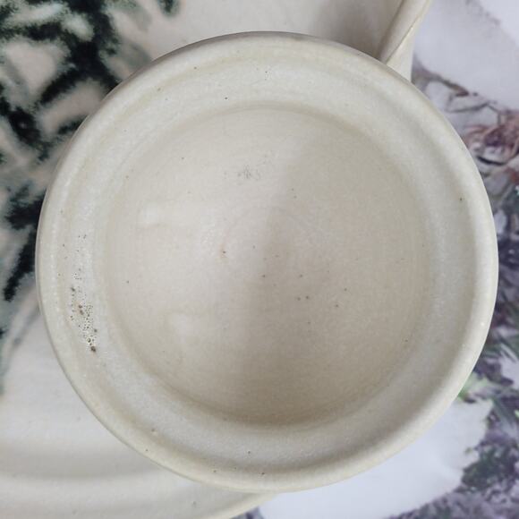 Handmade Studio Art Holiday Tree Serving Piece with attached Bowl - Picture 8 of 8